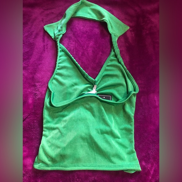 NEW Green Halter Top - Picture 3 of 4